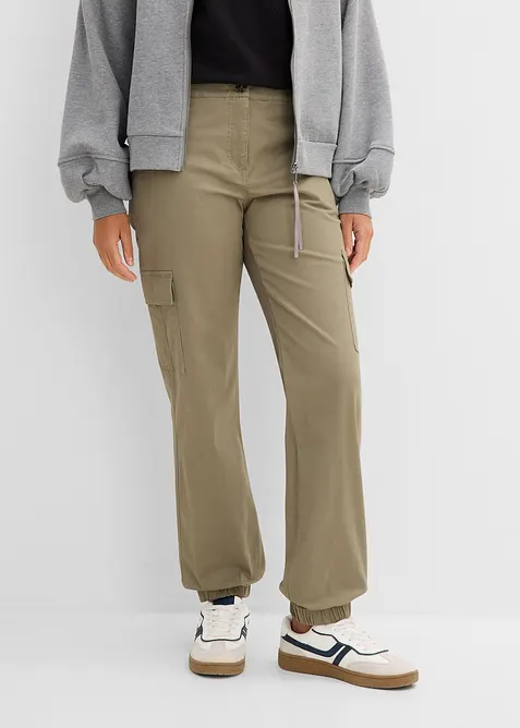 Cargo-Hose aus Baumwolle mit Stretch, bonprix