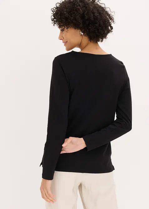 Langarmshirt mit &Ouml;sen, bonprix