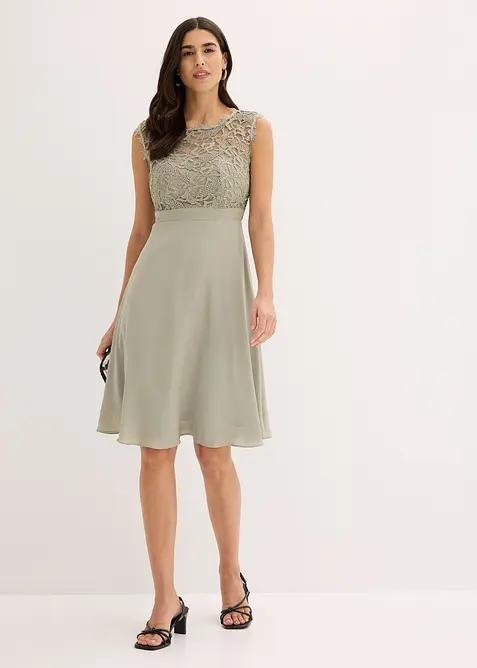 Minikleid mit Spitze, bonprix