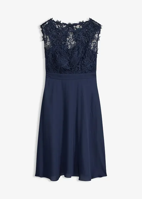 Robe courte &agrave; dentelle, bonprix