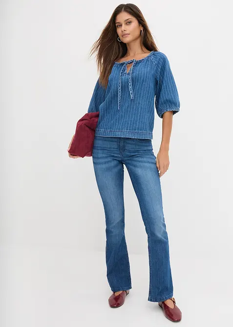 Bootcut Jeans Mid Waist, Stretch, bonprix