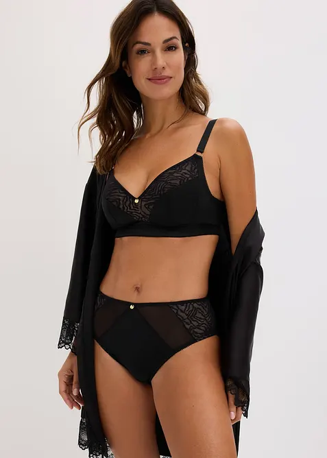 Soutien-gorge bralette sans armatures, avec dentelle, bonprix
