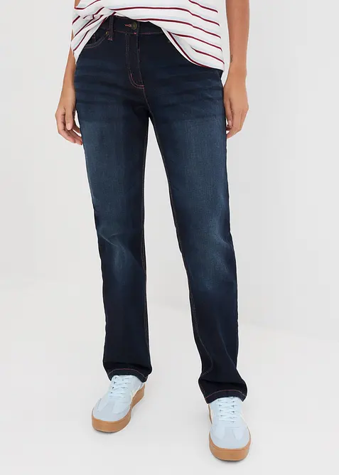 Straight-Jeans Mid Waist, Bequembund, bonprix