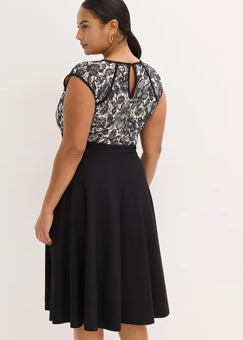 Midikleid mit Spitze, bonprix