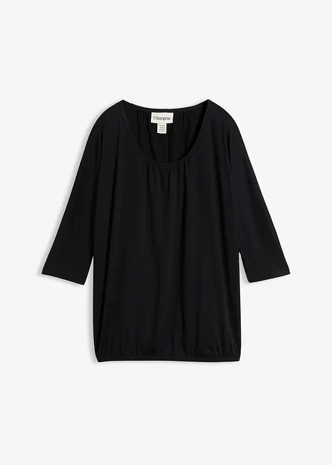 T-shirt oversize en viscose m&eacute;lang&eacute;e, bonprix