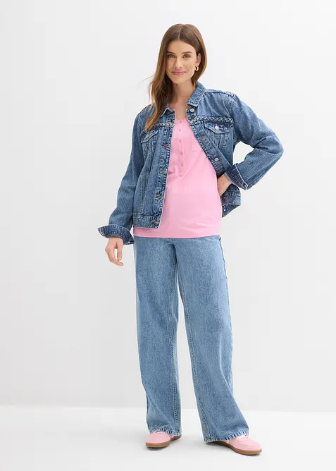 T-shirt en coton et viscose, bonprix