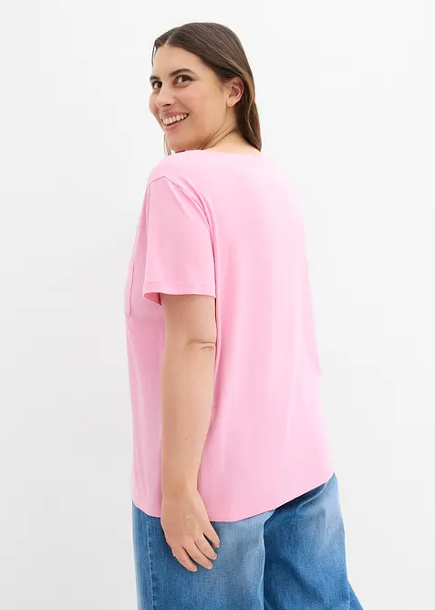 T-Shirt aus Baumwoll-Viskose-Mix, bonprix