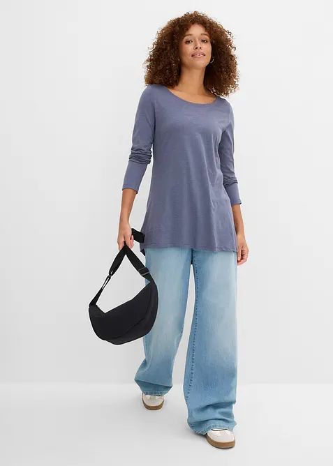 Langarmshirt aus reiner Baumwolle, bonprix