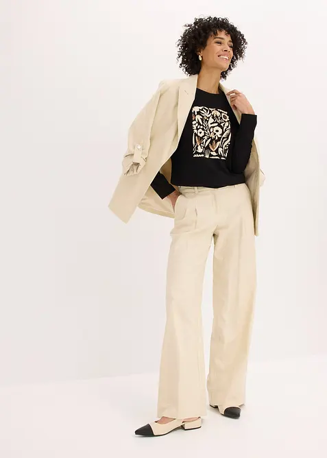 Langarmshirt mit Bio-Baumwolle, bonprix