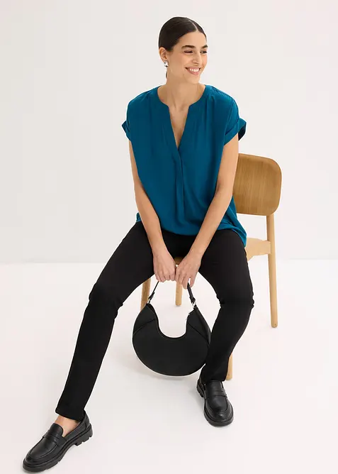 Tunikabluse aus reiner Viskose, bonprix