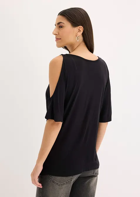 Cold-Shoulder-Shirt aus Viskose, bonprix