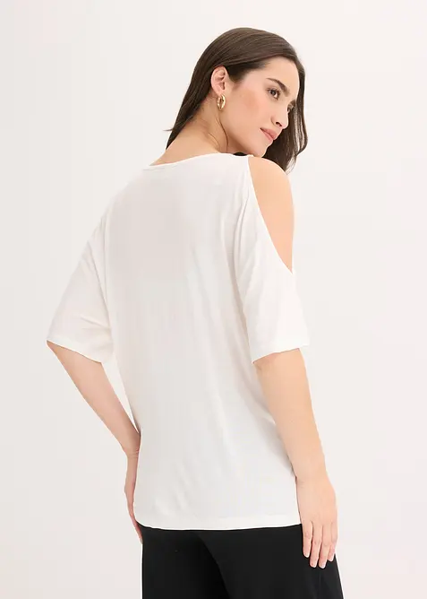 Cold-Shoulder-Shirt aus Viskose, bonprix