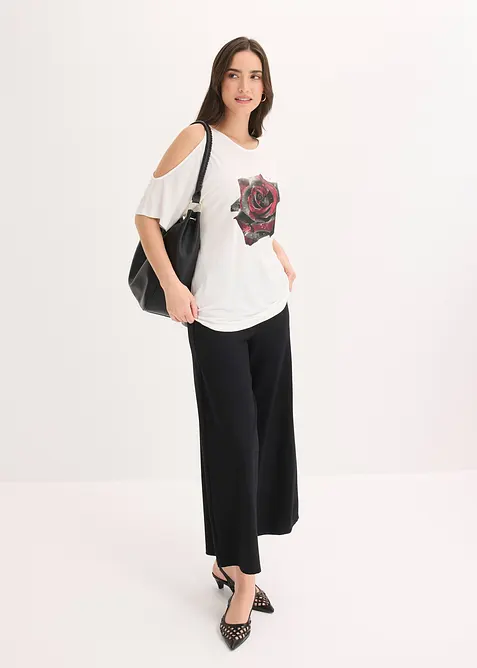 Cold-Shoulder-Shirt aus Viskose, bonprix