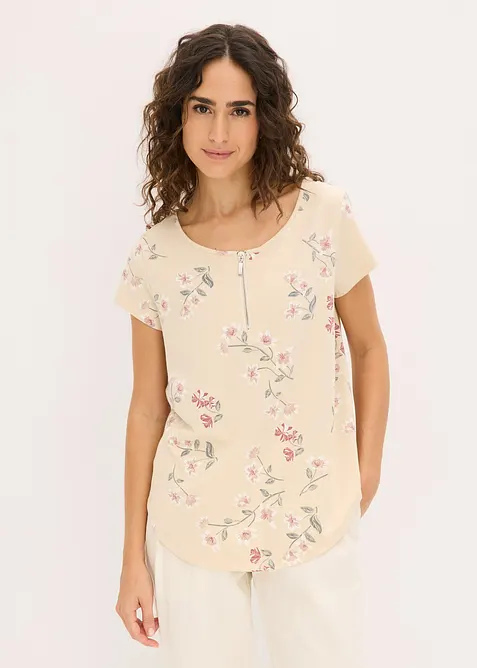 T-shirt oversize en coton extensible, bonprix