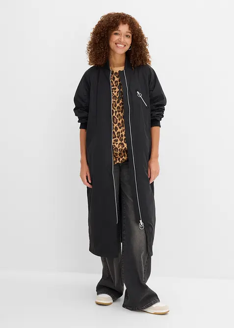 Blouson-Mantel mit Strickkragen, bonprix