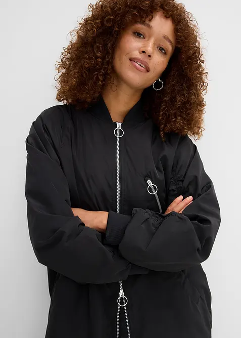 Blouson-Mantel mit Strickkragen, bonprix