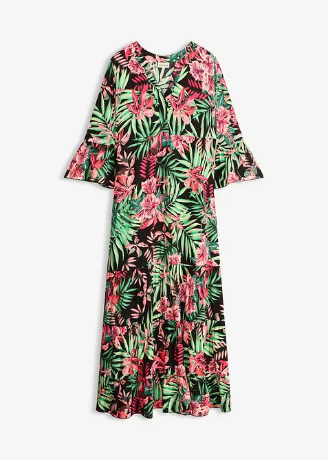 Maxikleid aus flie&szlig;ender Viskose, bonprix