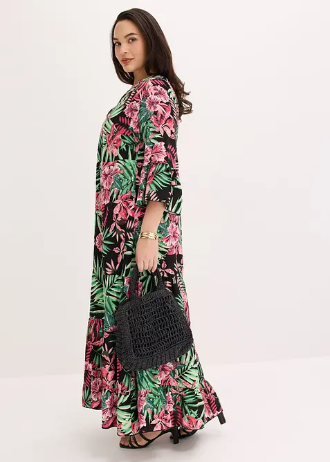 Maxikleid aus flie&szlig;ender Viskose, bonprix