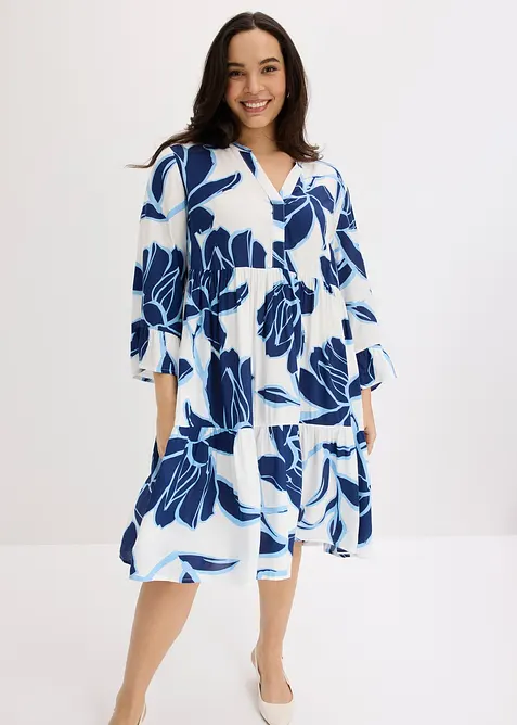 Tunika-Kleid aus flie&szlig;ender Viskose, bonprix