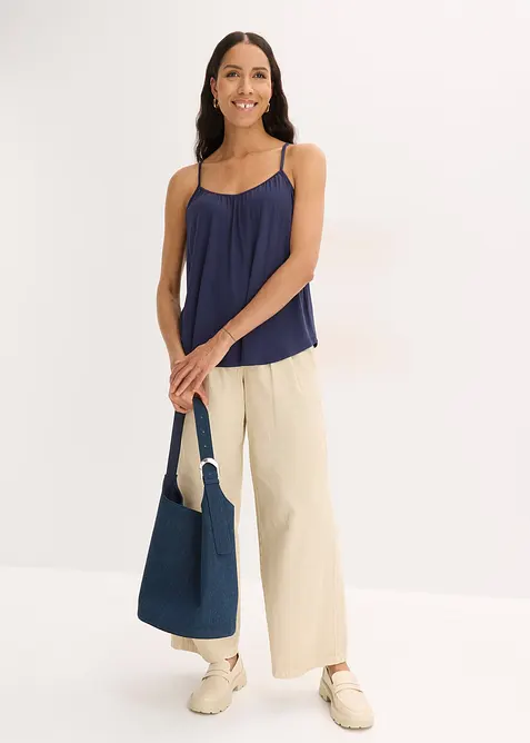 Spaghettitr&auml;ger-Top aus flie&szlig;ender Viskose, bonprix