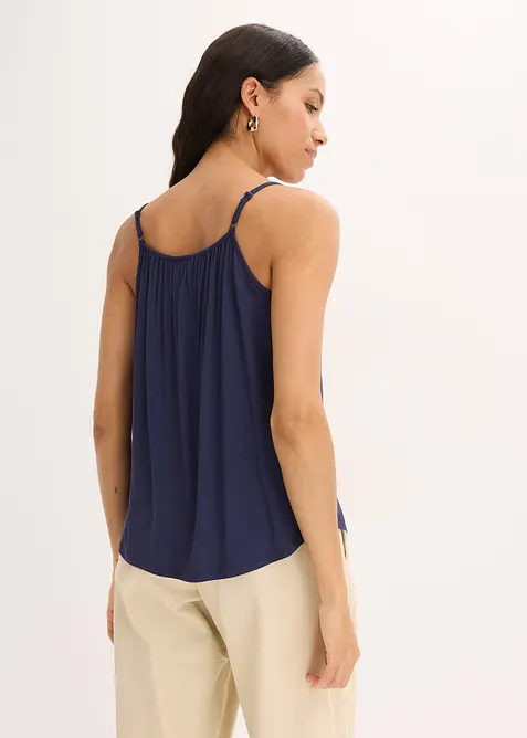 Spaghettitr&auml;ger-Top aus flie&szlig;ender Viskose, bonprix