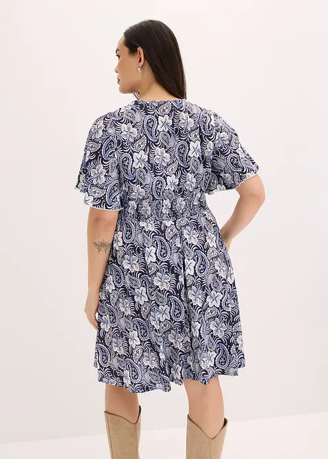 Robe courte imprim&eacute;e, bonprix