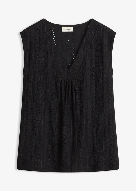 Top en broderie anglaise, bonprix