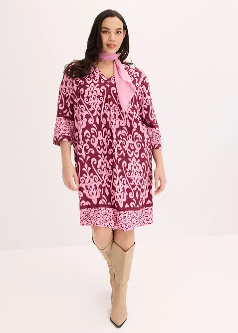 Tunika-Kleid aus flie&szlig;ender Viskose, bonprix