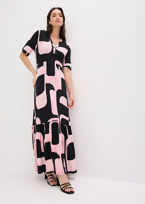 Robe longue et douce en jersey viscose, bonprix