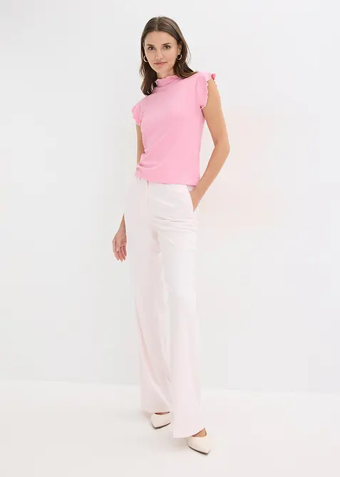 Rippshirt aus Viskose-Mix, bonprix