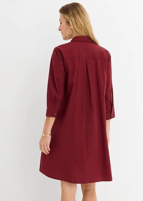 Hemdblusenkleid aus griffigem Popeline, bonprix