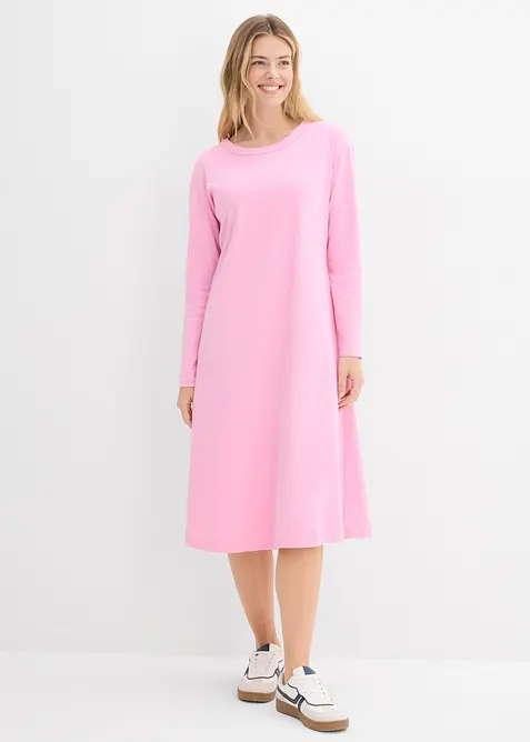 Jerseykleid aus reiner schwerer Bio-Baumwolle, bonprix