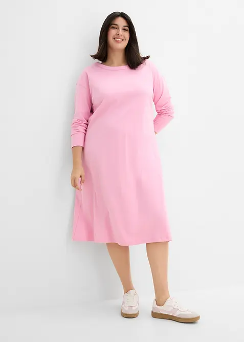 Jerseykleid aus reiner schwerer Bio-Baumwolle, bonprix