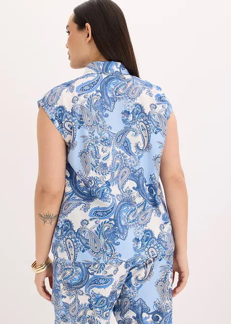 bedruckte Bluse aus flie&szlig;ender Viskose, bonprix