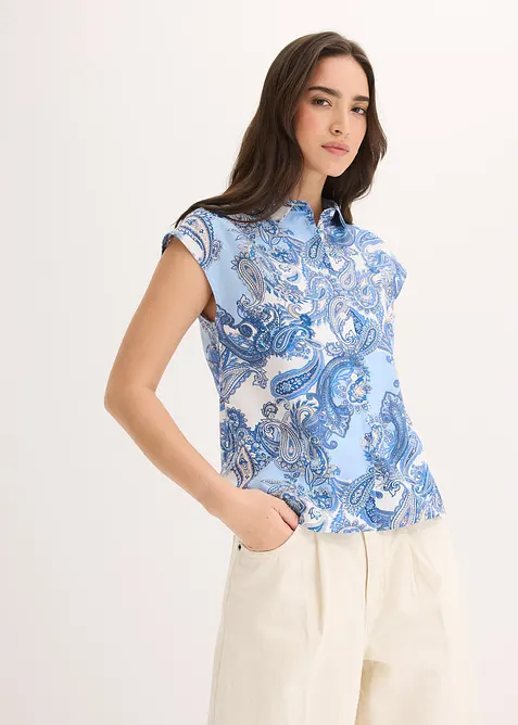 Chemisier imprim&eacute; en viscose fluide, bonprix