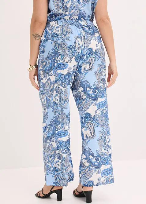 bedruckte Hose aus flie&szlig;ender Viskose, bonprix