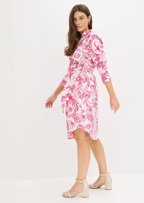 Hemdblusenkleid aus Baumwoll-Mix, bonprix