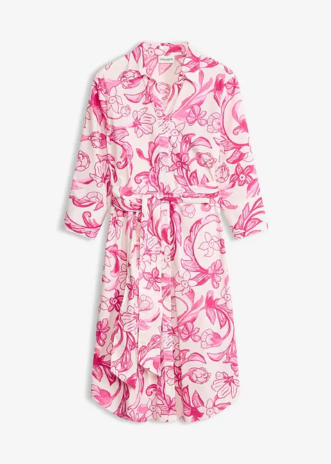 Hemdblusenkleid aus Baumwoll-Mix, bonprix