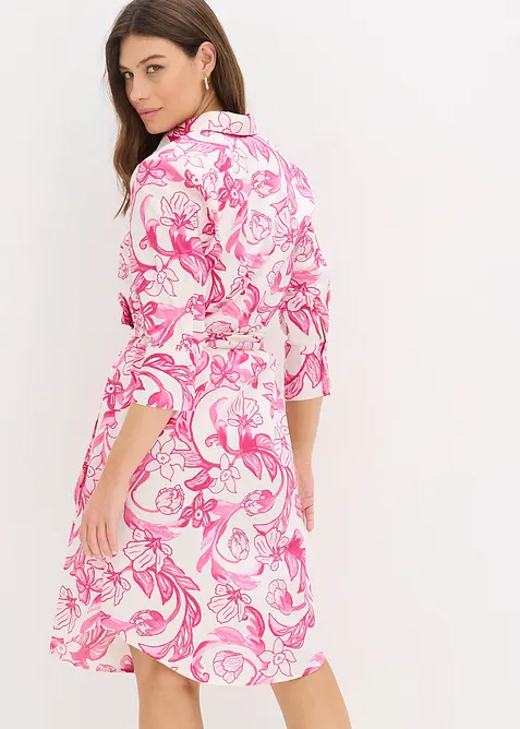 Hemdblusenkleid aus Baumwoll-Mix, bonprix