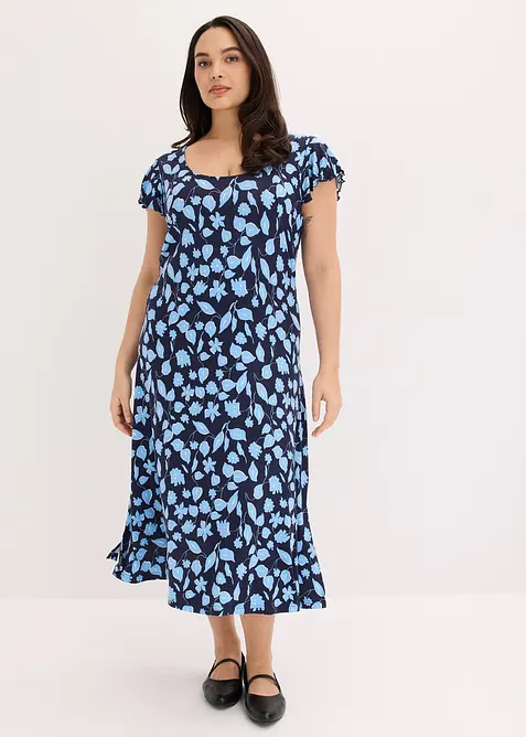 bedrucktes Jerseykleid aus softem Viskose-Mix, bonprix