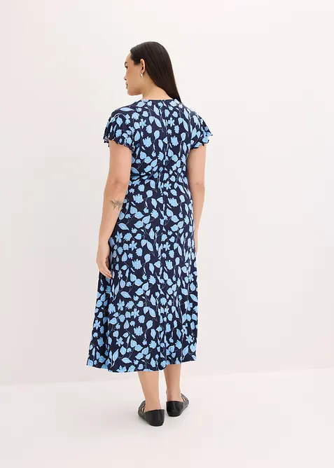 bedrucktes Jerseykleid aus softem Viskose-Mix, bonprix