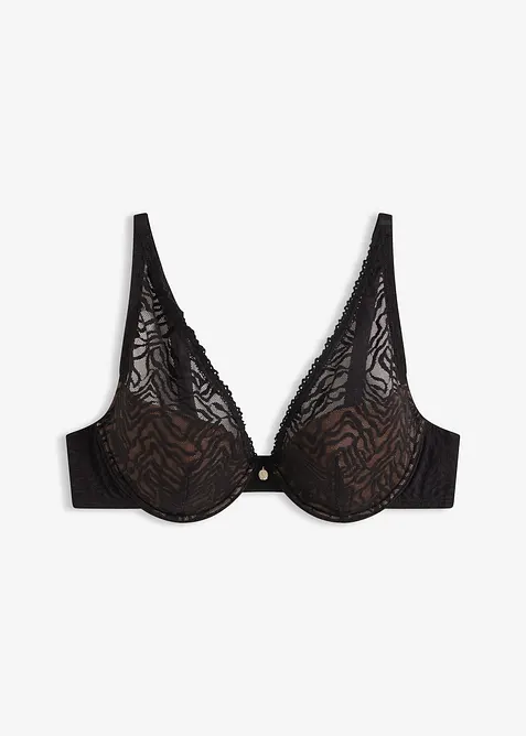 Soutien-gorge &agrave; coques et dentelle fine, bonprix