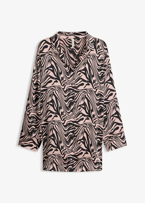 Chemise de nuit tiss&eacute;e en satin, bonprix