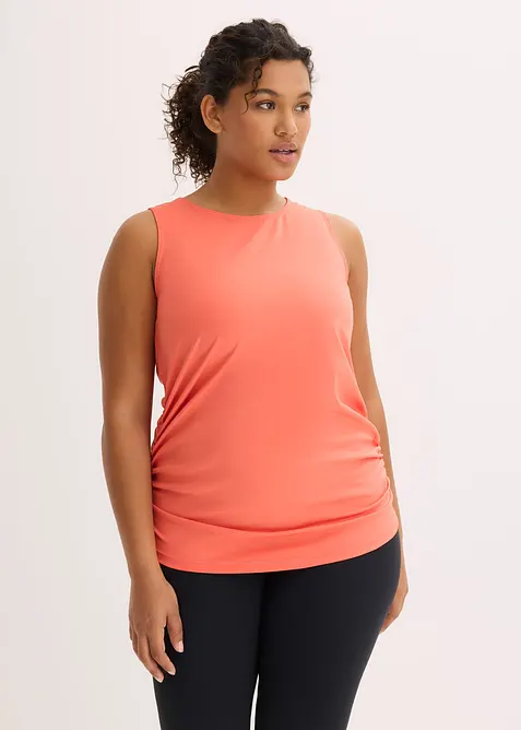 Top de sport &agrave; fronces, s&eacute;chage rapide, bonprix