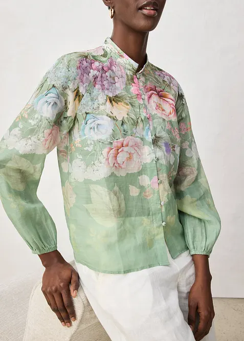 Tunikabluse aus k&uuml;hlender Ramie-Qualit&auml;t, bonprix