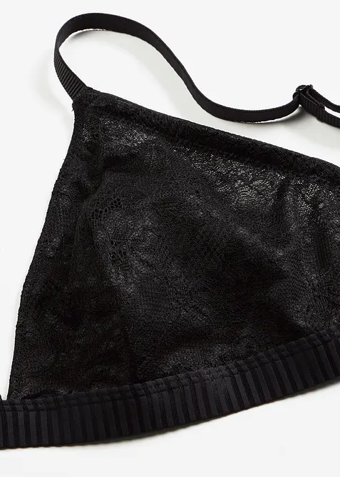 Soutien-gorge triangle, sans armatures, texture c&ocirc;tel&eacute;e douce, bonprix