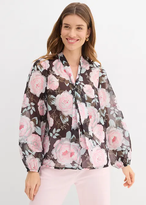 Blouse &agrave; lavalli&egrave;re, bonprix