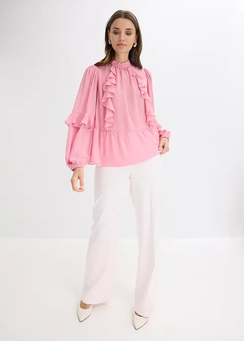 Blouse &agrave; volants, bonprix
