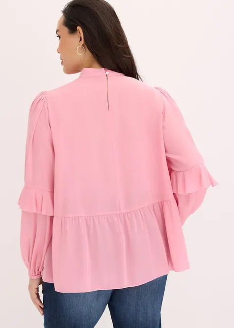 Blouse &agrave; volants, bonprix
