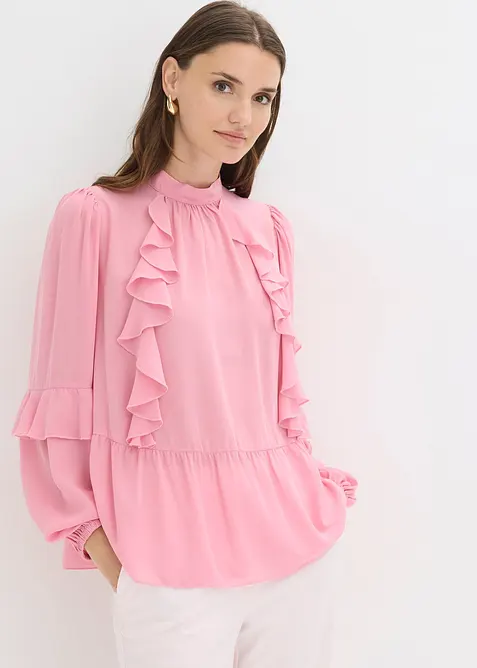 Blouse &agrave; volants, bonprix
